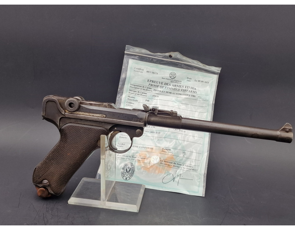 RARE PISTOLET LUGER P08 ARTILLERIE ERFURT 1914 7000Exemplaires Cal ...