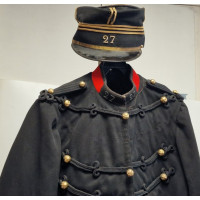 Militaria WW1 ENSEMBLE HABIT CAPITAINE DU 27è ARTILLERIE DE CAMPAGNE  VAREUSE PANTALON ET KEPI MODELE 1910 {PRODUCT_REFERENCE} -