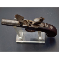 Armes de Poing PISTOLET SILEX DE GOUSSET DIT DE VOYAGE A BALLE FORCEE CALIBRE 11.5MM  NOCK LONDON - ROYAUME UNI XIXè {PRODUCT_RE