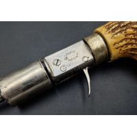 Armes de Poing CANNE REVOLVER DAGUE A SYSTEME DUMONTHIER CALIBRE 22 - 5.5mm PERCUSSION ANNULAIRE BREVET A-J  PARIS  -  FRANCE XI