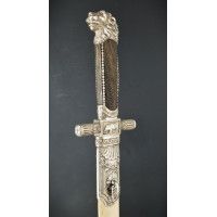 Armes Blanches DAGUE DE VÉNERIE PREMIER EMPIRE EN ARGENT CHASSE IMPERIALE - FRANCE DIRECTOIRE CONSULAT {PRODUCT_REFERENCE} - 19