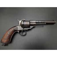 Armes de Poing REVOLVER LEFAUCHEUX Modèle 1854 MARINE SUEDOISE Calibre 12mm à Broche - France second Empire {PRODUCT_REFERENCE} 