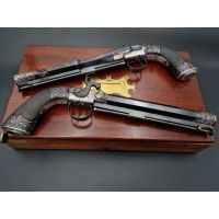 Armes de Poing COFFRET PAIRE   PISTOLETS DE DUEL   MORTIMER LONDON   CALIBRE 13.5mm  - GB XIXè {PRODUCT_REFERENCE} - 3