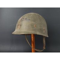 Militaria WW2 LINER SOUS CASQUE US M1  FRANCE LIBRE RESISTANCE 1944 EST FRANCE SECONDE GUERRE MONDIALE {PRODUCT_REFERENCE} - 1