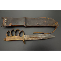 Militaria COUTEAU POIGNARD DE TRANCHEE US 1918 TRENCH KNIFE 3è RPIMa CEA - FRANCE INDOCHINE {PRODUCT_REFERENCE} - 4