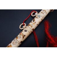 Art du Japon SABRE JAPONAIS SHIBAYAMA IVOIRE INCRUSTATIONS WAKIZASHI GEISHA EPOQUE MEIJI {PRODUCT_REFERENCE} - 4