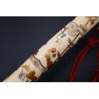 Art du Japon SABRE JAPONAIS SHIBAYAMA IVOIRE INCRUSTATIONS WAKIZASHI GEISHA EPOQUE MEIJI {PRODUCT_REFERENCE} - 27