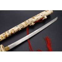 Art du Japon SABRE JAPONAIS SHIBAYAMA IVOIRE INCRUSTATIONS WAKIZASHI GEISHA EPOQUE MEIJI {PRODUCT_REFERENCE} - 9