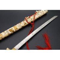 Art du Japon SABRE JAPONAIS SHIBAYAMA IVOIRE INCRUSTATIONS WAKIZASHI GEISHA EPOQUE MEIJI {PRODUCT_REFERENCE} - 10