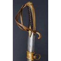 Armes Blanches SABRE OFFICIER DE CAVALERIE LEGERE MODELE DE L'AN IX MONTURE A LA CHASSEUR - FRANCE Ier EMPIRE {PRODUCT_REFERENCE