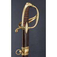 Armes Blanches SABRE OFFICIER DE CAVALERIE LEGERE MODELE DE L'AN IX MONTURE A LA CHASSEUR - FRANCE Ier EMPIRE {PRODUCT_REFERENCE