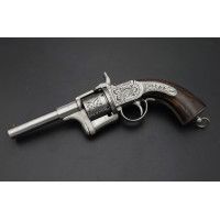 Armes de Poing REVOLVER A SYSTEME EYRAUD BREVET 1858 Saint Etienne Calibre 12mm à Broche - France Second Empire {PRODUCT_REFEREN