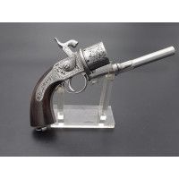 Armes de Poing REVOLVER A SYSTEME EYRAUD BREVET 1858 Saint Etienne Calibre 12mm à Broche - France Second Empire {PRODUCT_REFEREN