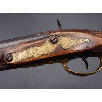 Armes de Poing PISTOLET D'OFFICIER A SILEX TRANSFORME A PERCUSSION SIGNE LABORDE A PARIS 1745-1760 - FRANCE ANCIENNE MONARCHIE {