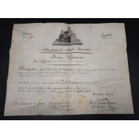 Souvenirs Historiques BREVET DE FUSIL D'HONNEUR POUR L'AFFAIRE D'ABOUKIR SIGNATURE NAPOLEON BONAPARTE - FRANCE PREMIER EMPIRE {P