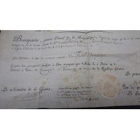 Souvenirs Historiques BREVET DE FUSIL D'HONNEUR AU CIROYEN BERIN JOSEPH POUR L'AFFAIRE D'ABOUKIR SIGNATURE NAPOLEON BONAPARTE - 