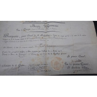 Souvenirs Historiques BREVET DE FUSIL D'HONNEUR POUR L'AFFAIRE D'ABOUKIR SIGNATURE NAPOLEON BONAPARTE - FRANCE PREMIER EMPIRE {P