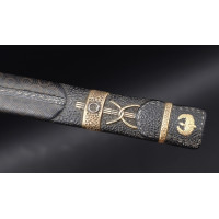 Art du Japon RARE KOZUKA SHAKUDO EN FORME DE CARQUOIS UTSUBO - JAPON PERIODE EDO (1615-1868) {PRODUCT_REFERENCE} - 3