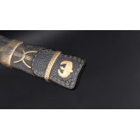 Art du Japon RARE KOZUKA SHAKUDO EN FORME DE CARQUOIS UTSUBO - JAPON PERIODE EDO (1615-1868) {PRODUCT_REFERENCE} - 9