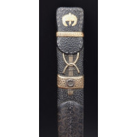 Art du Japon RARE KOZUKA SHAKUDO EN FORME DE CARQUOIS UTSUBO - JAPON PERIODE EDO (1615-1868) {PRODUCT_REFERENCE} - 11