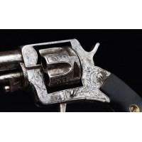 Armes de Poing PETIT REVOLVER DE SAC BULL DOG "PUPPY" CALIBRE 22 COURT  BELGIQUE XIXè {PRODUCT_REFERENCE} - 5