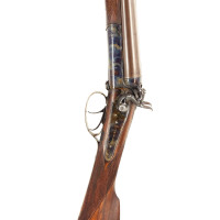 Armes Longues FUSIL DE CHASSE A PERCUSSION CENTRALE CANON DAMAS BERNARD CALIBRE 24/65 75CM BOUNIN MARSEILLE 1845-1900  - BELGIQU