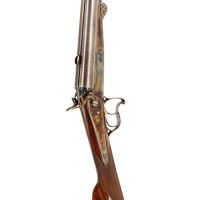 Armes Longues FLAMBANT  FUSIL JUXTA A CHIENS EXTERIEUR DE  JEROME FLACHAT SAINT ETIENNE 1819-1877  CALIBRE 24/65  70CM 3/4 FULL 