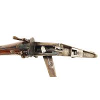 Armes Longues FLAMBANT  FUSIL JUXTA A CHIENS EXTERIEUR DE  JEROME FLACHAT SAINT ETIENNE 1819-1877  CALIBRE 24/65  70CM 3/4 FULL 