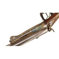 Armes Longues FLAMBANT  FUSIL JUXTA A CHIENS EXTERIEUR DE  JEROME FLACHAT SAINT ETIENNE 1819-1877  CALIBRE 24/65  70CM 3/4 FULL 