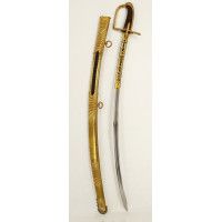 Armes Blanches SABRE D'OFFICIER DE HUSSARD A GODRONS Mre NATIONALE KLINGENTHAL COULAUX FRERES - FRANCE CONSULAT ET PREMIER EMPIR