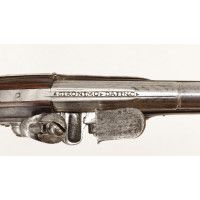 Armes de Poing LONG PISTOLET A SILEX ITALIEN DE BERNARDINO POUR L'EXPORT MONTURE ARGENT {PRODUCT_REFERENCE} - 9