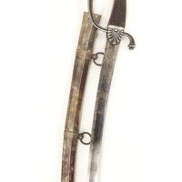 Armes Blanches SABRE D'OFFICIER DE CAVALERIE LEGERE EN ARGENT  HUSSARD CHARGEANT - FRANCE DIRECTOIRE CONSULAT {PRODUCT_REFERENCE