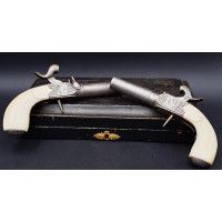 Armes de Poing COFFRET DE PISTOLETS A BALLE FORCEE DE VOYAGE PAR LEFAURE A PARIS 1850 - FRANCE XIXè {PRODUCT_REFERENCE} - 12