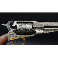 Armes de Poing REVOLVER CIVIL WAR REMINGTON 1858 NEW MODEL 1863 CONVERSSION CALIBRE 46 RF  GRAVURES MEXIQUE   -  USA XIXè {PRODU