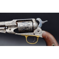 Armes de Poing REVOLVER CIVIL WAR REMINGTON 1858 NEW MODEL 1863 CONVERSSION CALIBRE 46 RF  GRAVURES MEXIQUE   -  USA XIXè {PRODU