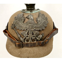 Militaria CASQUE A POINTE ERSATZ TROUPE D'INFANTERIE PRUSSIEN MODELE 1914 FEUTRE FELGRAU - ALLEMAGNE WW1 {PRODUCT_REFERENCE} - 2