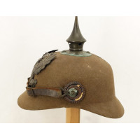 Militaria CASQUE A POINTE ERSATZ TROUPE D'INFANTERIE PRUSSIEN MODELE 1914 FEUTRE FELGRAU - ALLEMAGNE WW1 {PRODUCT_REFERENCE} - 4