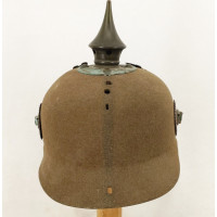 Militaria CASQUE A POINTE ERSATZ TROUPE D'INFANTERIE PRUSSIEN MODELE 1914 FEUTRE FELGRAU - ALLEMAGNE WW1 {PRODUCT_REFERENCE} - 6