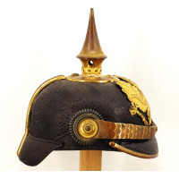 Militaria CASQUE A POINTE OFFICIER D'INFANTERIE PRUSSIEN MODELE 1871-99  - ALLEMAGNE WW1 1900-1918 {PRODUCT_REFERENCE} - 4