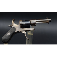 Armes de Poing PETIT REVOVLER DE POCHE  CALIBRE 5MM A BROCHE TYPE LEFAUCHEUX PRODUCTION LIEGEOISE VERS 1860 - BELGIQUE XIXè {PRO