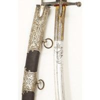 Armes Blanches SABRE DE HUSSARD EN ARGENT DU GENERAL ANTOINE DE ROSSI REGIMENT ROYAL CORSE  -  FRANCE XVIIIè {PRODUCT_REFERENCE}