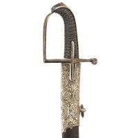 Armes Blanches SABRE DE HUSSARD EN ARGENT DU GENERAL ANTOINE DE ROSSI REGIMENT ROYAL CORSE  -  FRANCE XVIIIè {PRODUCT_REFERENCE}