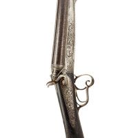 Armes Longues FUSIL DE CHASSE A PERCUSSION CENTRALE CANON DAMAS  ARTISAN STEPHANOIS  CALIBRE 24/65 72.5CM   -  FRANCE XIXè {PROD