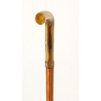 ANTIQUITES CANNE EPEE POIGNEE CORNE BLONDE  LONGUE LAME TOLEDO  - FRANCE XIXè {PRODUCT_REFERENCE} - 4