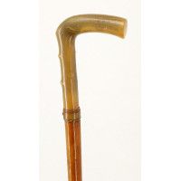 ANTIQUITES CANNE EPEE POIGNEE CORNE BLONDE  LONGUE LAME TOLEDO  - FRANCE XIXè {PRODUCT_REFERENCE} - 5