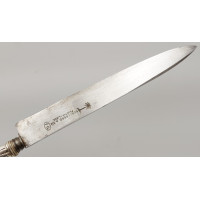 Coutellerie COUTEAU KNIFE CUCHILLO GAUCHO ARGENTIN EN ARGENT SIGNATURE SCHOLBERG & CIA  FELOTAS A LIEGE 1880 / 1890 - BELGIQUE X