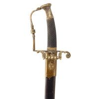 Armes Blanches SABRE DU LIEUTENANT DES CARABINIERS J.DOSSAT DEMI-BRIGADE INFANTERIE LEGERE CASTELLON - FRANCE PREMIER EMPIRE {PR