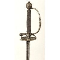 Armes Blanches ÉPÉE DE COUR EPOQUE LOUIS XV EN ARGENT REPERCÉ SIGNÉ BOURDIN PARIS VERS 1770 - FRANCE ANCIENNE MONARCHIE {PRODUCT