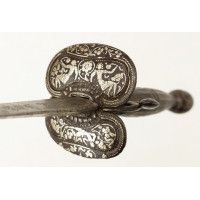 Armes Blanches ÉPÉE DE COUR TOUT ACIER NIELÉE ARGENT SIGNÉE POUSSET A PARIS EPOQUE LOUIS XV - FRANCE ANCIENNE MONARCHIE {PRODUCT