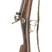 Armes Longues FUSIL DE CHASSE ARTISAN INITIALEMENT A PERCUSSION TRANSFORME EN CALIBRE 16 A BROCHE  80CM DEMI FULL - FRANCE XIXè 